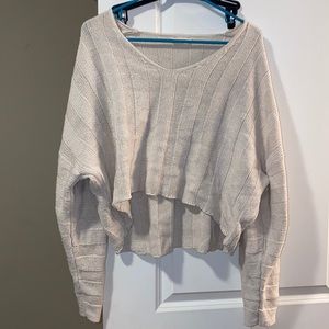 Medium beige knit sweater, LA Hearts